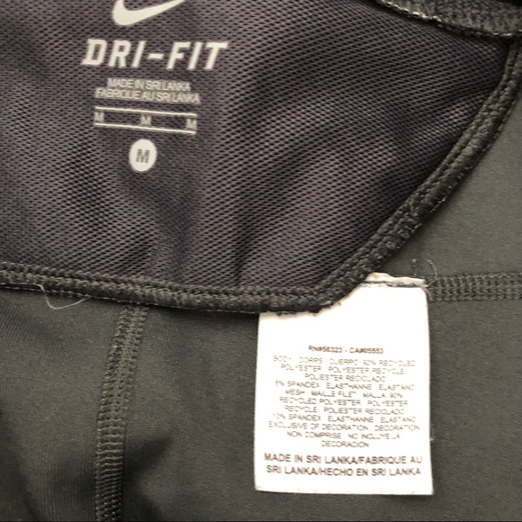 Nike Dri Fit capri leggings grey M - Picture 3 of 4